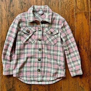 Franki Plaid Pink Girl’s Flannel shacket